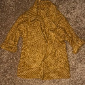 Boho mustard sweater